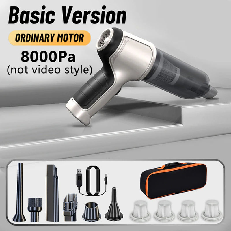 95000Pa Wireless Car Vacuum Cleaner Strong Suction Handheld Auto Vacuum Home & Car Dual Use Mini Vacuum Cleaner Home Appliance